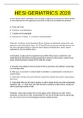  HESI GERIATRICS 2022&sol;2023 UDATE QUESTIONS WITH ANSWERS TESTED AND VERIFIFIED FOR A SATISFACTORY SUCCESS &lpar;RATED A&plus;&rpar;