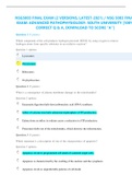 NSG5003 FINAL EXAM &lpar;2 VERSIONS&comma; LATEST-2021&rpar; &sol; NSG 5003 FINAL EXAM&colon; ADVANCED PATHOPHYSIOLOGY&colon; SOUTH UNIVERSITY &vert;100&percnt; CORRECT Q & A&comma; DOWNLOAD TO SCORE &OpenCurlyDoubleQuote;A&rdquo;&vert;