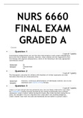NURS 6660 FINAL EXAM-GRADED A