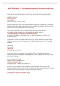 MDC 4 Module 5 &ndash; Complex Respiratory Disorders and Vents