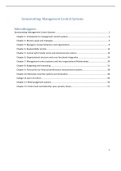 Behaald cijfer: 7,5. Samenvatting Management Control Systems (MACO), 2e, ISBN: 9781526848314