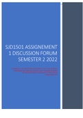 Exam (elaborations) SJD1501 - Social Dimensions Of Justice (sjd1501) 