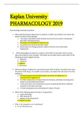PHARMACOLOGY 2019 LATEST UPDATE RATED A+++ GUARENTEDD 100% 