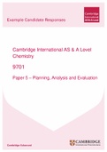 Summary  Cambridge A Level Chemistry Paper 5 Revision Notes