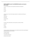OB/GYN ARDMS Practice Test (2022/2023) Questions and answers  (score 100%)