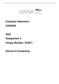 COS2626 2022 Assignment 4 (Distinction Guaranteed)