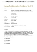 NURS 6630N-5 Week 11 Final Exam &lpar;Summer 2021&rpar;