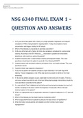 NSG 6340 FINAL EXAM 1 Q