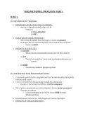 Pearson Edexcel Biology Paper 5 Processes: Pt 1