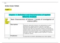 Basic Characteristic of Science &sol; 3 levels of investigation of science &lpar;DPC&rpar;