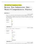 NRNP 6568 Week 8 Comprehensive Practice (Walden University) Questions with complete Answers 