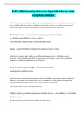 ILTS 155&semi; Learning Behavior Specialist Exam with complete solution 
