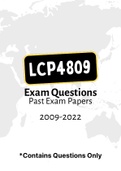 LCP4809 (NOtes, ExamPACK, Exam Questions, Tut201 Letters)