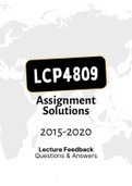 LCP4809 - Tutorial Letters 201 (Merged) (2016-2020) (Questions&Answers)