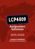 LCP4809 -Tutorial Letters 201 (Merged) (2015-2020) (Questions&Answers)