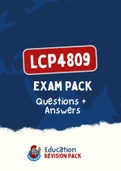 LPL4809 (ExamPACK, QuestionPACK, Tut201 Memos)