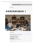 Sociale Cohesie groepsverslag&sol; Ondernemen 1