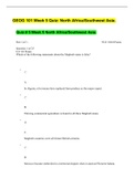 GEOG 101 Week 5 Quiz North AfricaSouthwest Asia Questions and Answers (Verified Answers)