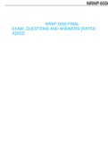 NRNP 6550 FINAL EXAM,,QUESTIONS AND ANSWERS [RATED A]2022-25