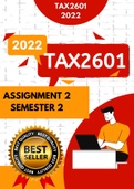 TAX2601 Assignment 2 Answers For Semester 2 (2022)