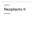 Thema 5: Neoplasma/nieuwvorming II. Een complete samenvatting van alle tentamenstof!