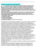 Addiction Counselor Practice Test Book Latest Answered questions Score mark 98&percnt;