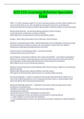 ILTS 155&colon; Learning Behavior Specialist Exam Terms And Explanations With Complete Solution&period;