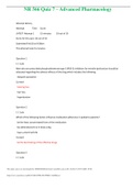 NR 566 Quiz 7 &ndash; Advanced Pharmacology