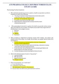 ATI  PHARMACOLOGY  2019  PROCTORED  EXAM  VERIFIED