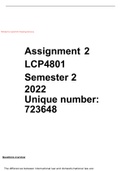 LCP4801 Assignment 2 semester 2 2022