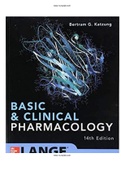 Basic and Clinical Pharmacology 14th Edition Katzung Trevor Test Bank