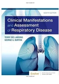 Clinical Manifestations and Assessment of Respiratory Disease 8th Jardins Test Bank