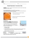 Convection Cells student worksheet GIZMO