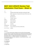 NURS 6630 Week 11 Final Exam 2021 GUARANTEED  A++ 