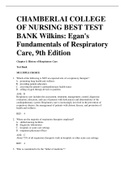 CHAPTER 1 VERIFIED A +++egans-fundamentals-of-respiratory-care-robert-l-wilkins-9th