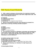 TMC Practice Exam B Kettering Questions And Answers Latest Update With Complete Solution Rated A.