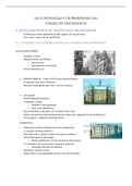 Samenvatting les 9: neoclassicisme - architectuur in context A