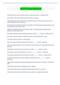 NCPT Exam Review Questions And Answers Latest Update With Complete Solution&period;
