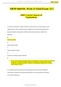 NRNP 6665-01&comma; Week 11 Final Exam COMPLETE SOLUTIONS TOP SCORES