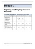 ACG - Module 7: Reporting and Analyzing Nonowner Financing. Questions and Answers. Rationales Provided.