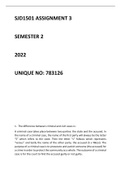 SJD1501 ASSIGNMENT 3 SEMESTER 2 2022