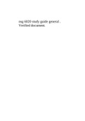 nsg 6020 study guide general . Verified document.