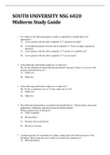 NSG 6020 Midterm Study Guide 2022 RATED A&plus;