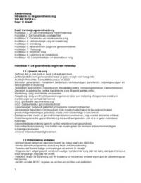 Samenvatting Introductie in de Gezondheidszorg