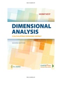Dimensional Analysis 2nd Edition Horntvedt Test Bank