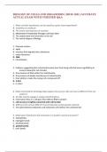 BIOLOGY OF CELLS AND ORGANISMS &lpar; BIOS 100 &rpar; ACCURATE  ACTUAL EXAM WITH VERIFIED Q&A