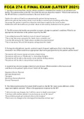 FCCA 274 C FINAL EXAM &lpar;LATEST 2021&rpar;