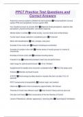 PPCT Practice Test Questions and Correct Answers
