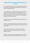 PetSmart Pet Care Basics Exam 2024&sol;25 Questions and  Answers