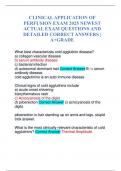 CLINICAL APPLICATION OF PERFUSION EXAM 2025 NEWEST ACTUAL EXAM QUESTIONS AND DETAILED CORRECT ANSWERS &vert; A&plus;GRADE